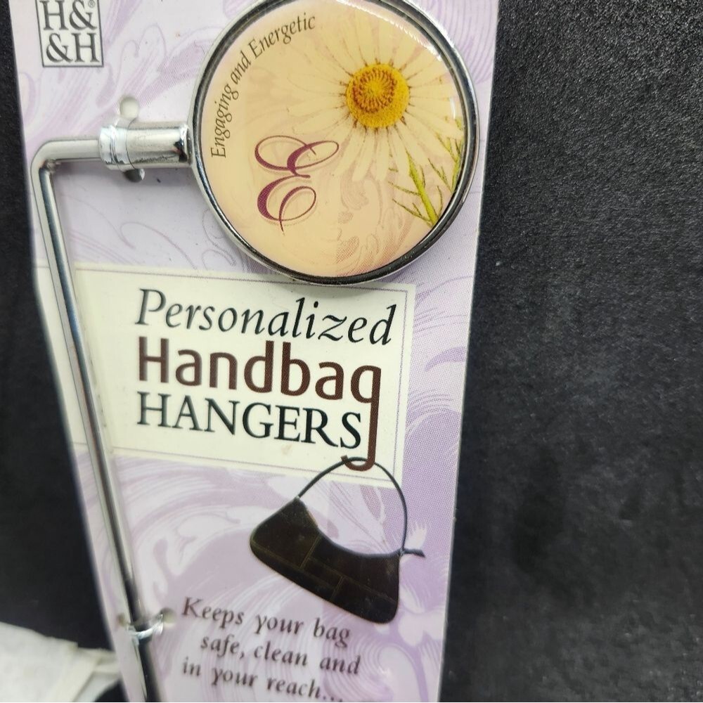 H&H Letter "E" Personalized Handbag Hanger – Decorative Purse Hook